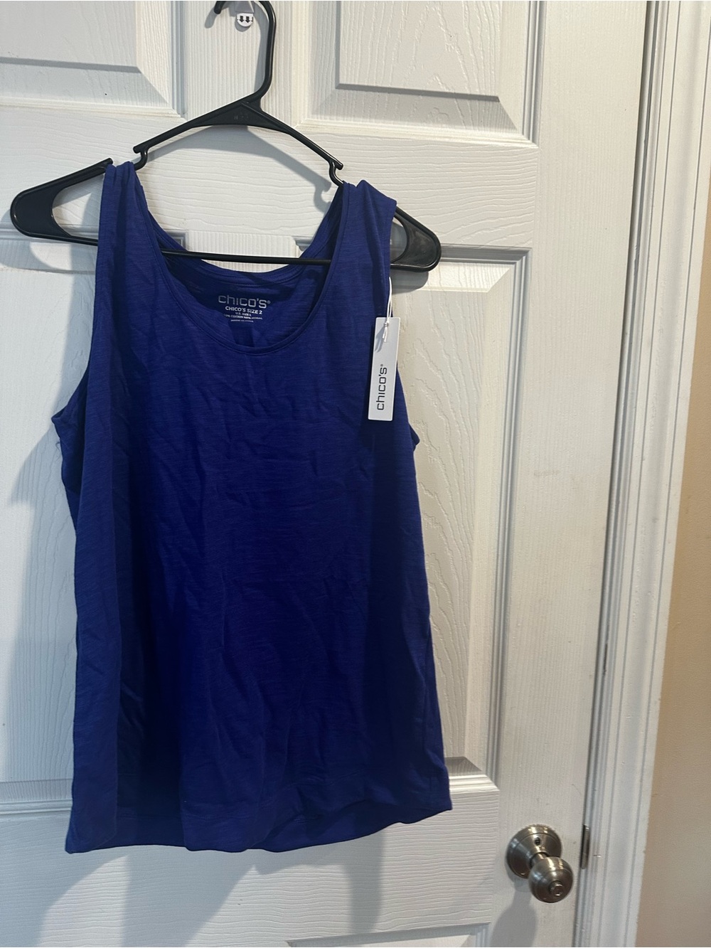 Chico's Royal Blue Scoop Neck Tank Top